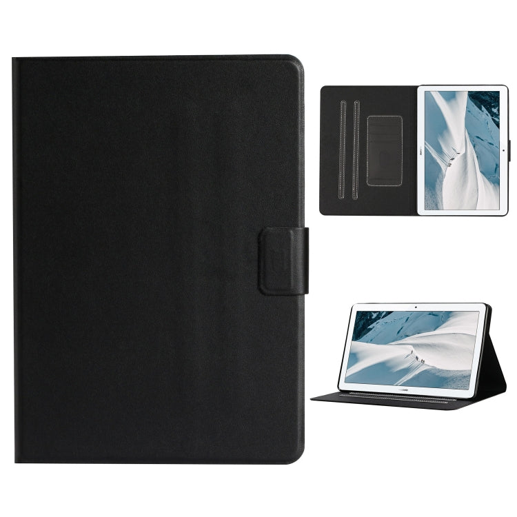 For Huawei MediaPad T3 Solid Color Horizontal Flip Leather Case with Card Slots & Holder