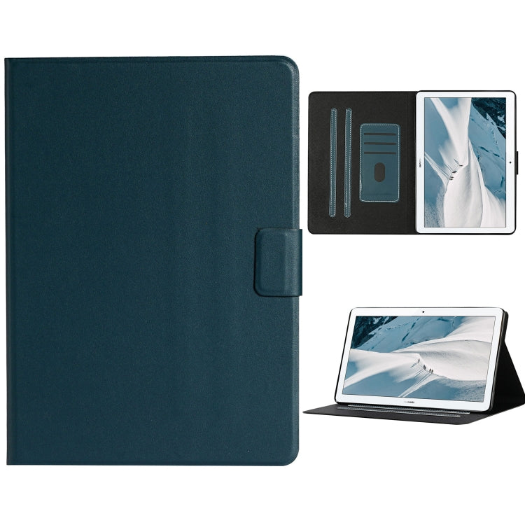 For Huawei MediaPad T3 Solid Color Horizontal Flip Leather Case with Card Slots & Holder