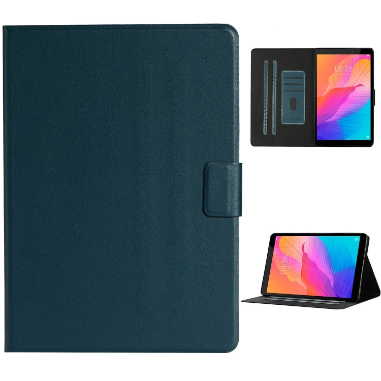 For Huawei MediaPad T8 Solid Color Horizontal Flip Leather Case with Card Slots & Holder