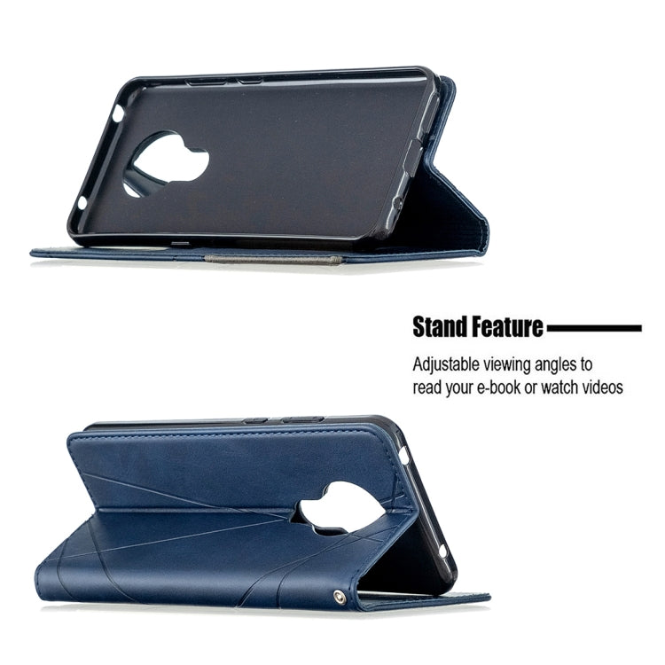 For Nokia 5.3 Rhombus Texture Horizontal Flip Magnetic Leather Case with Holder & Card Slots & Wallet