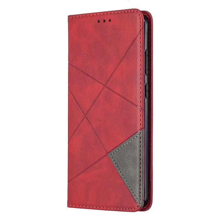 For Nokia 5.3 Rhombus Texture Horizontal Flip Magnetic Leather Case with Holder & Card Slots & Wallet