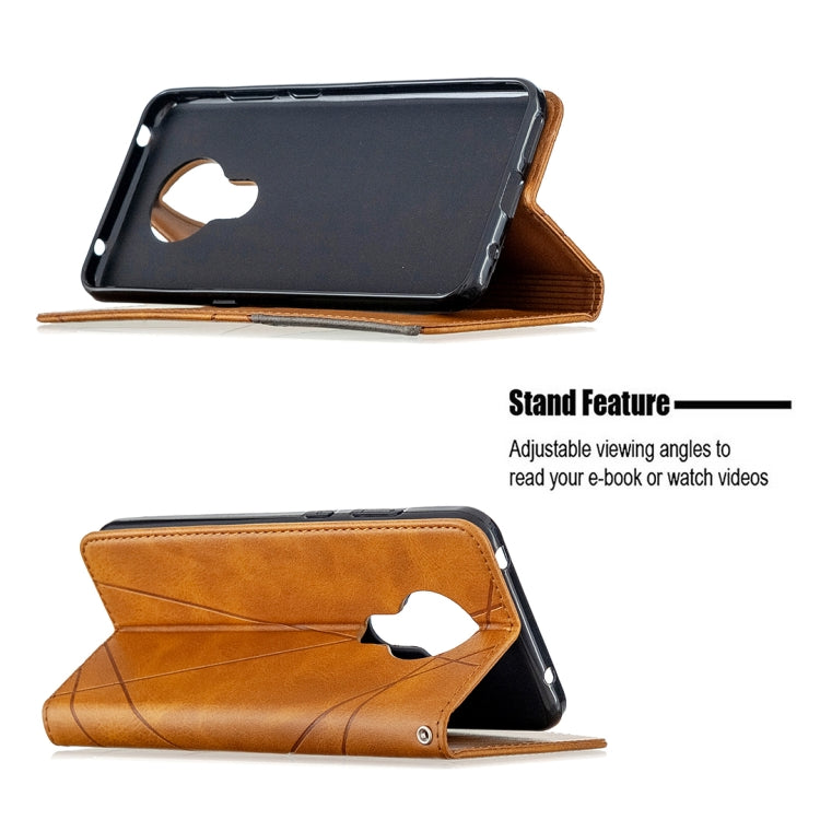 For Nokia 5.3 Rhombus Texture Horizontal Flip Magnetic Leather Case with Holder & Card Slots & Wallet