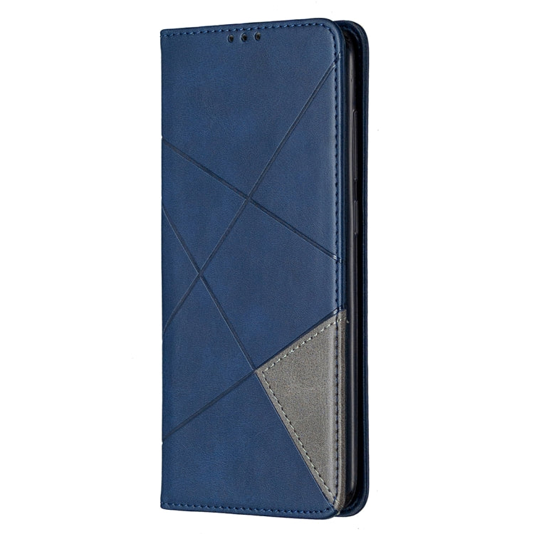 For Xiaomi Redmi Note 9 Rhombus Texture Horizontal Flip Magnetic Leather Case with Holder & Card Slots & Wallet