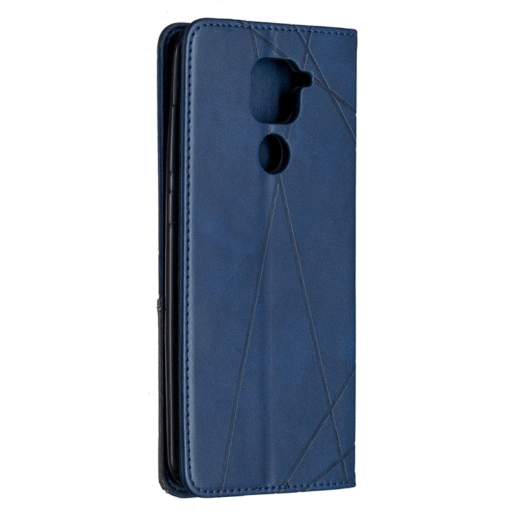 For Xiaomi Redmi Note 9 Rhombus Texture Horizontal Flip Magnetic Leather Case with Holder & Card Slots & Wallet