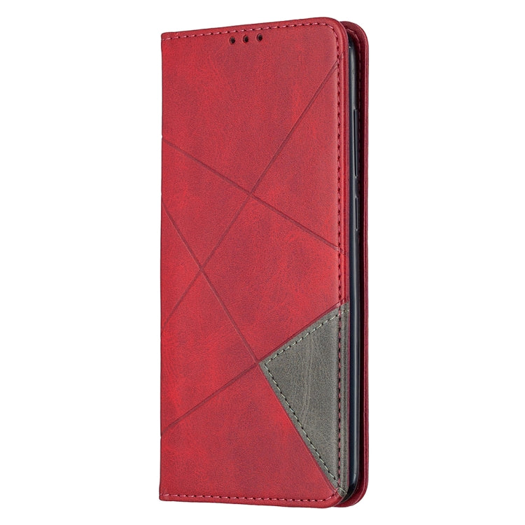 For Xiaomi Redmi Note 9 Rhombus Texture Horizontal Flip Magnetic Leather Case with Holder & Card Slots & Wallet