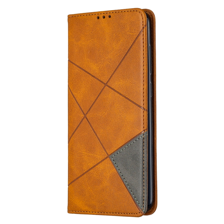 For Xiaomi Redmi Note 9 Rhombus Texture Horizontal Flip Magnetic Leather Case with Holder & Card Slots & Wallet