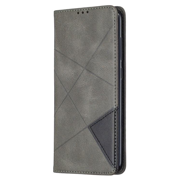For Xiaomi Redmi Note 9 Rhombus Texture Horizontal Flip Magnetic Leather Case with Holder & Card Slots & Wallet