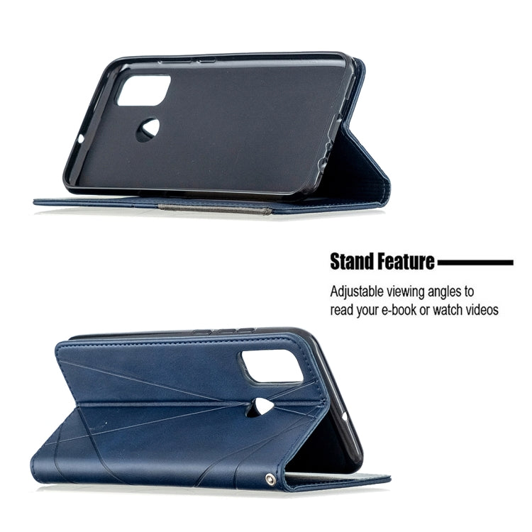 For Huawei P smart 2020 Rhombus Texture Horizontal Flip Magnetic Leather Case with Holder & Card Slots & Wallet
