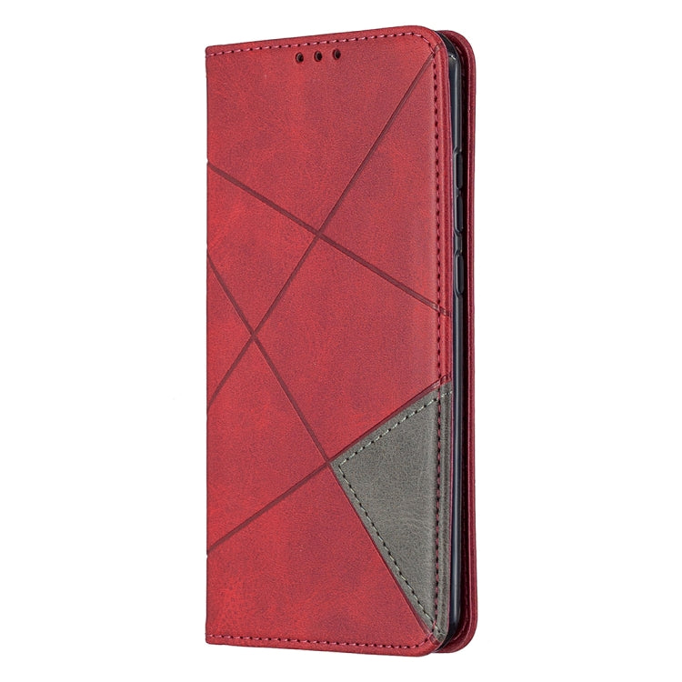 For Huawei P smart 2020 Rhombus Texture Horizontal Flip Magnetic Leather Case with Holder & Card Slots & Wallet