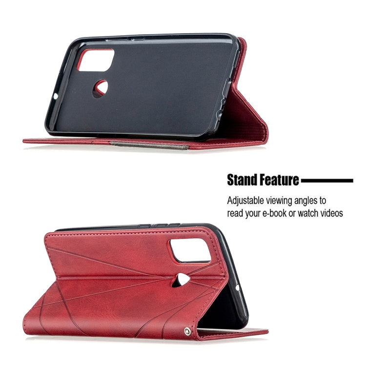For Huawei P smart 2020 Rhombus Texture Horizontal Flip Magnetic Leather Case with Holder & Card Slots & Wallet