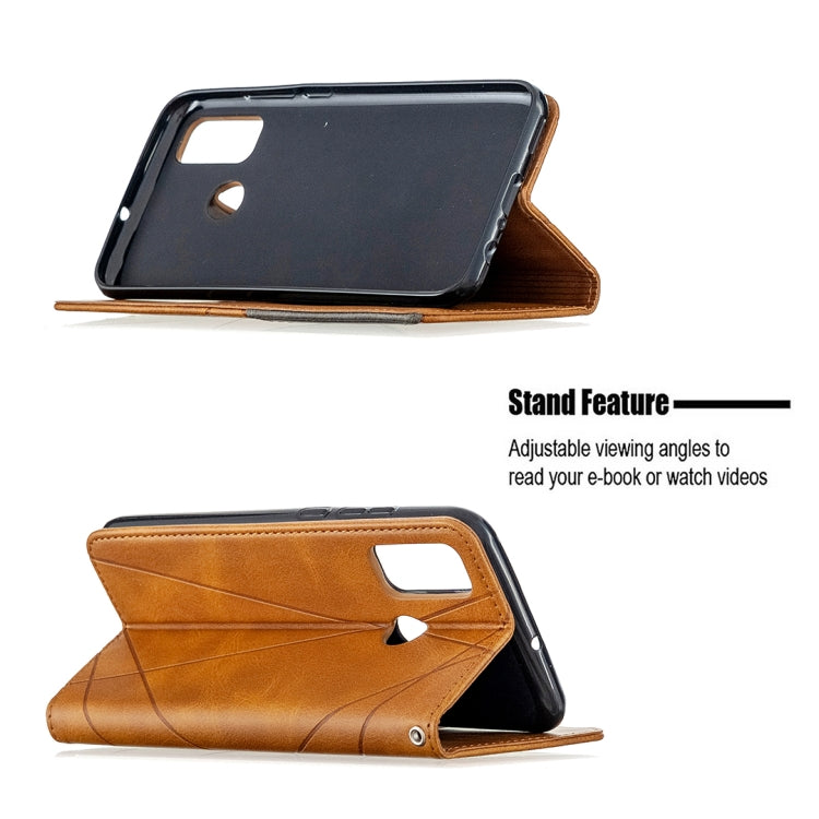 For Huawei P smart 2020 Rhombus Texture Horizontal Flip Magnetic Leather Case with Holder & Card Slots & Wallet
