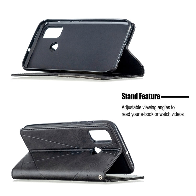 For Huawei P smart 2020 Rhombus Texture Horizontal Flip Magnetic Leather Case with Holder & Card Slots & Wallet