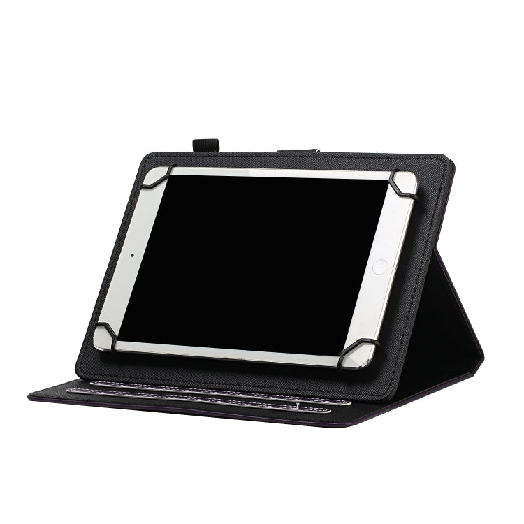 For 8 inch Universal Solid Color Horizontal Flip Leather Case with Card Slots & Holder & Pen Slot