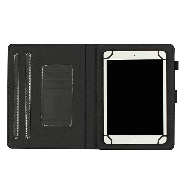 For 8 inch Universal Solid Color Horizontal Flip Leather Case with Card Slots & Holder & Pen Slot