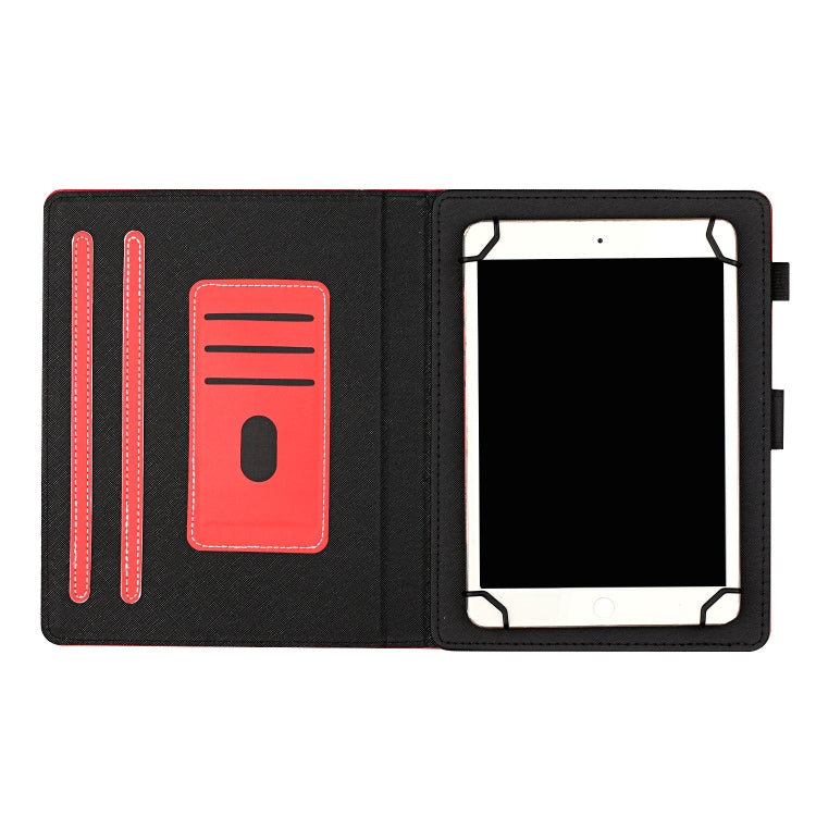 For 10 inch Universal Solid Color Horizontal Flip Leather Case with Card Slots & Holder & Pen Slot