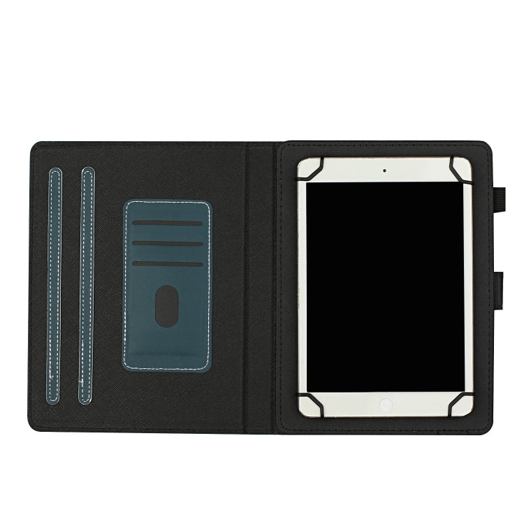 For 10 inch Universal Solid Color Horizontal Flip Leather Case with Card Slots & Holder & Pen Slot