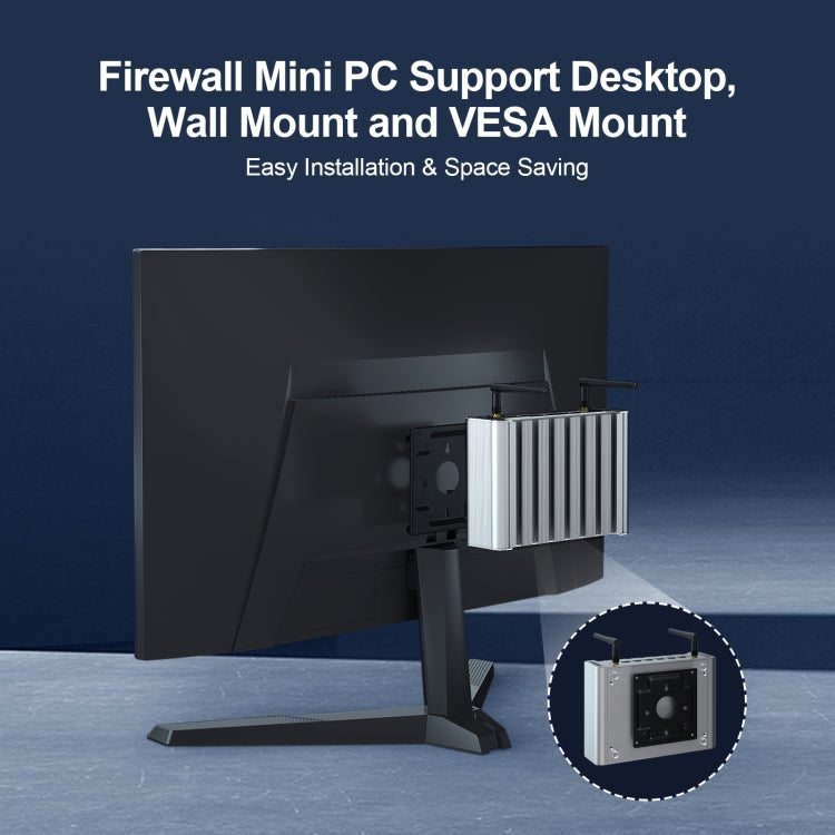 HYSTOU PO9B-J4125-6L Embedded Intel Celeron J4125 Processor Six Network Ports Mini Host, Specification: