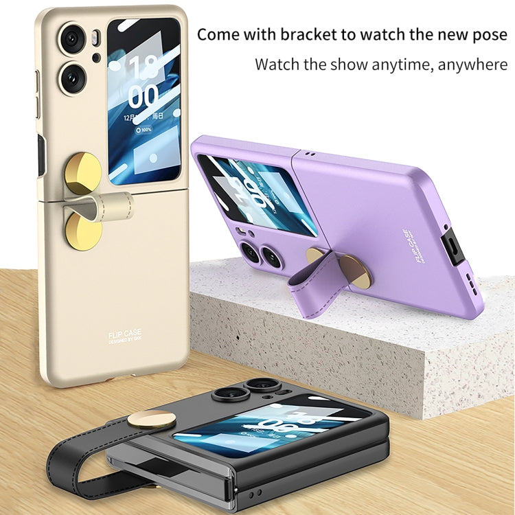 For OPPO Find N2 Flip GKK Integrated Ultrathin with Rotating Cortical Belt Phone Case