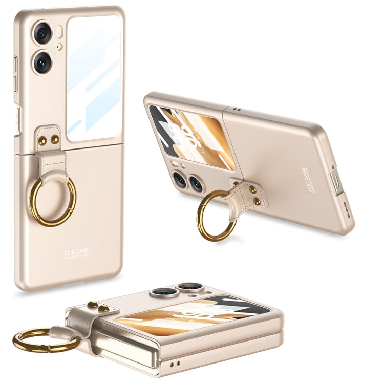 For OPPO Find N2 Flip GKK Integrated Ultra-thin Full Coverage Phone Case with Ring Holder