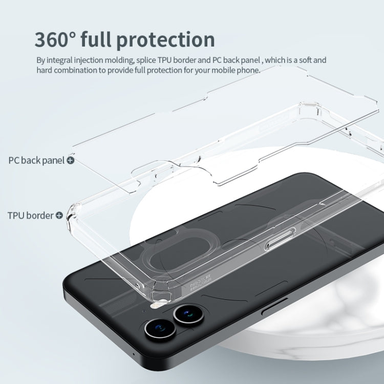For Nothing Phone 2 NILLKIN PC + TPU Phone Case(Transparent)