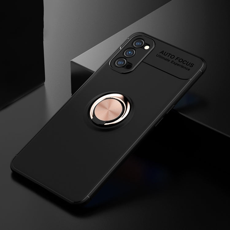 For OPPO Reno4 Lenuo Shockproof TPU Protective Case with Invisible Holder