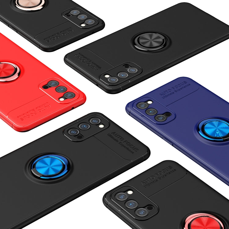 For OPPO Reno4 Lenuo Shockproof TPU Protective Case with Invisible Holder