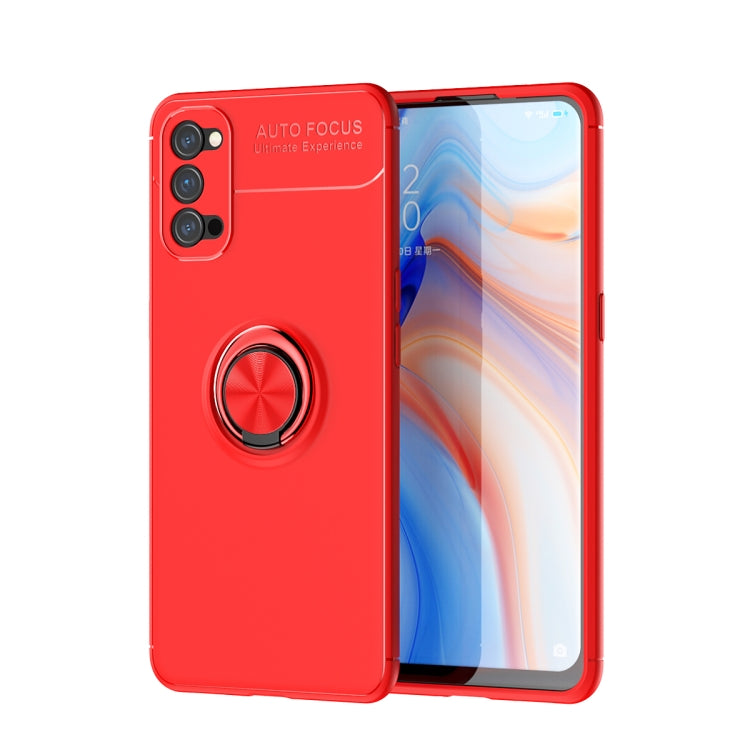 For OPPO Reno4 Lenuo Shockproof TPU Protective Case with Invisible Holder