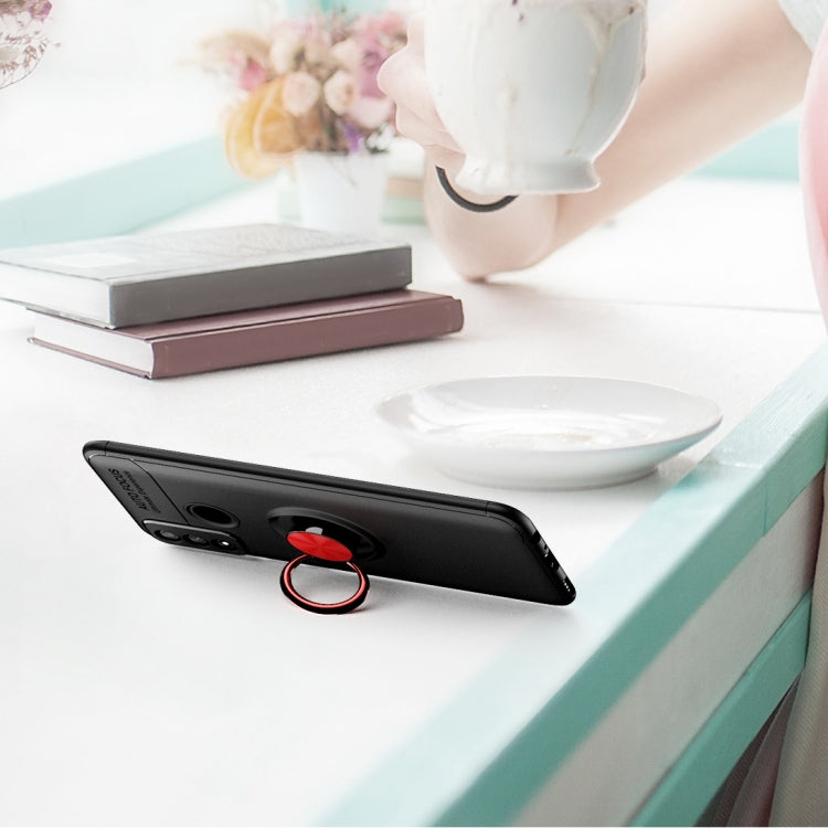 For Huawei P Smart (2020) Lenuo Shockproof TPU Protective Case with Invisible Holder