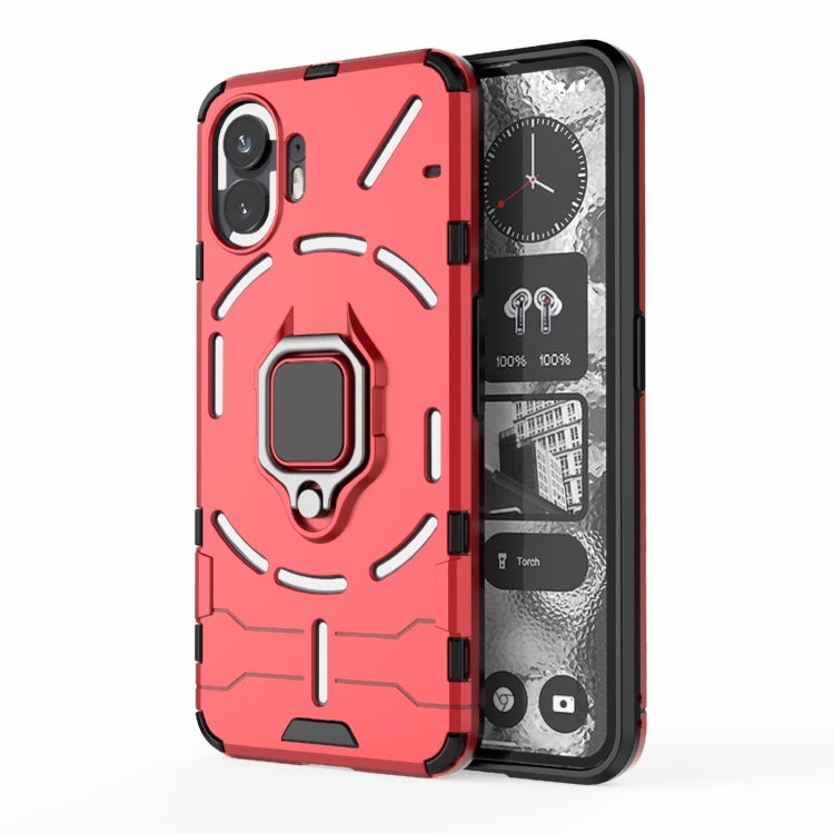 For Nothing Phone 2 Shockproof PC + TPU Holder Phone Case