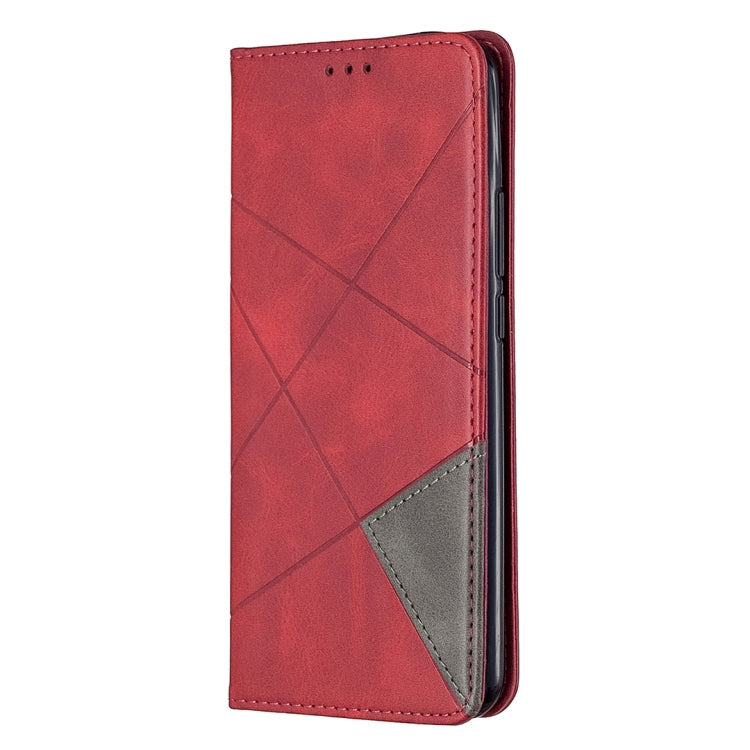 For Xiaomi Redmi 9 Rhombus Texture Horizontal Flip Magnetic Leather Case with Holder & Card Slots & Wallet