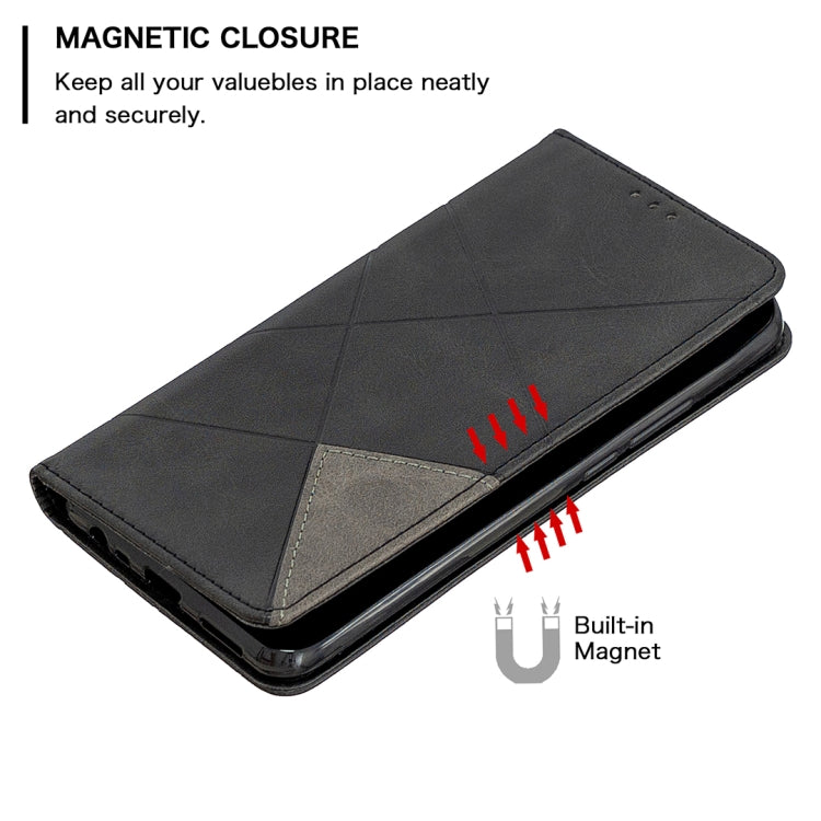 For Xiaomi Redmi 9 Rhombus Texture Horizontal Flip Magnetic Leather Case with Holder & Card Slots & Wallet