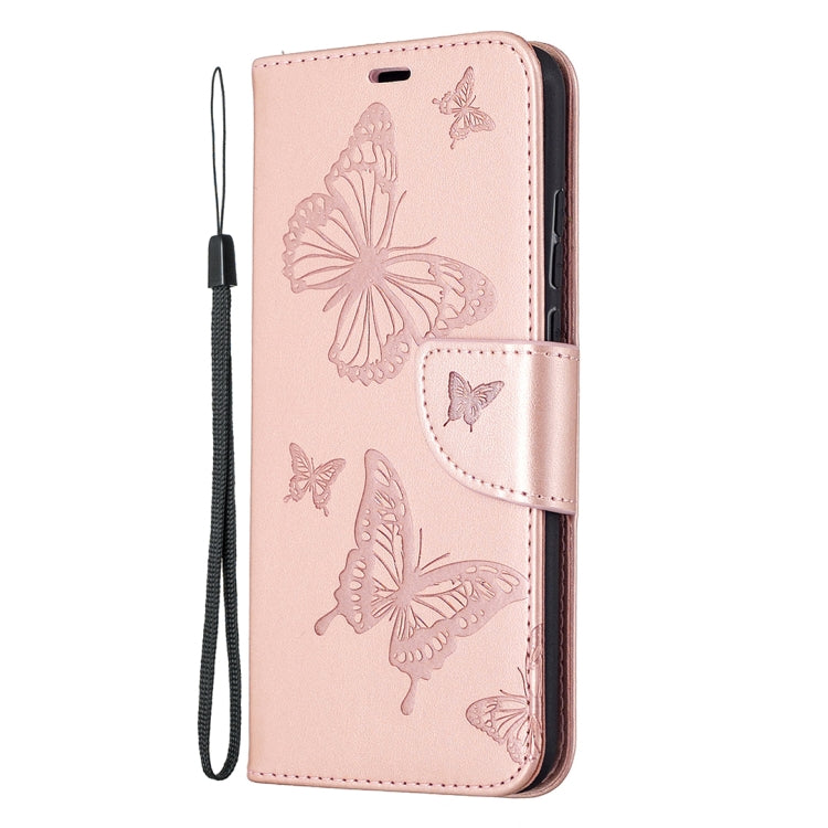For Huawei Honor 9X Lite Two Butterflies Embossing Pattern Horizontal Flip Leather Case with Holder & Card Slot & Wallet & Lanyard