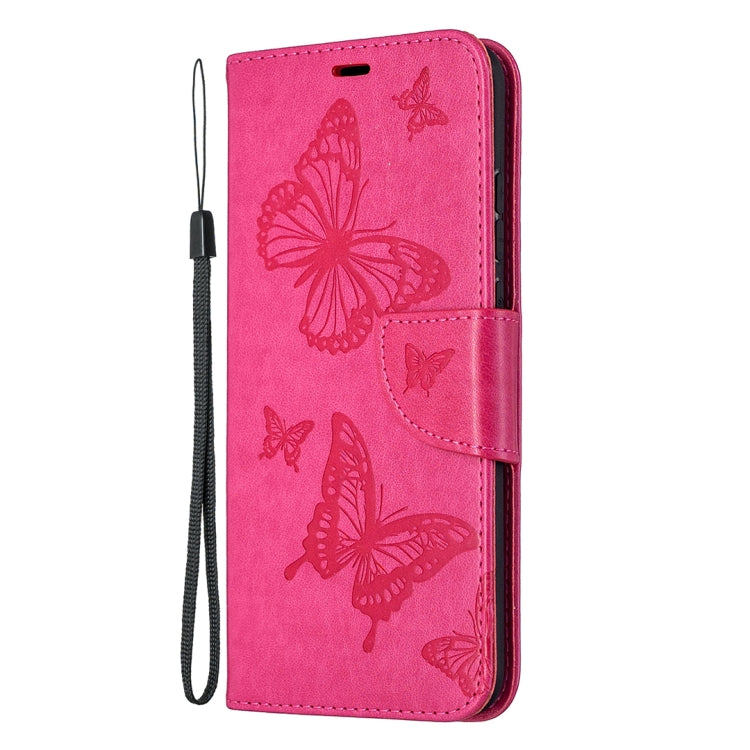For Huawei Honor 9X Lite Two Butterflies Embossing Pattern Horizontal Flip Leather Case with Holder & Card Slot & Wallet & Lanyard