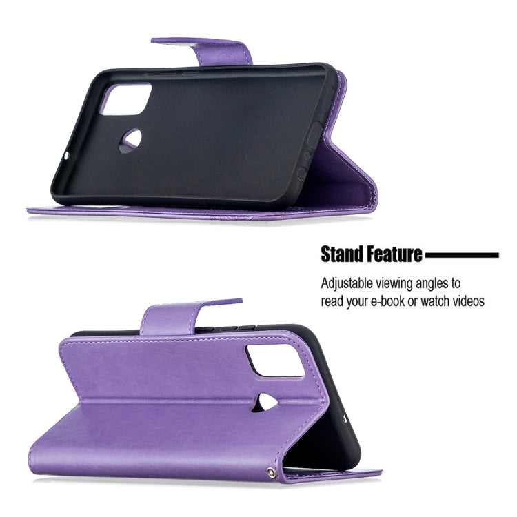 For Huawei Honor 9X Lite Two Butterflies Embossing Pattern Horizontal Flip Leather Case with Holder & Card Slot & Wallet & Lanyard