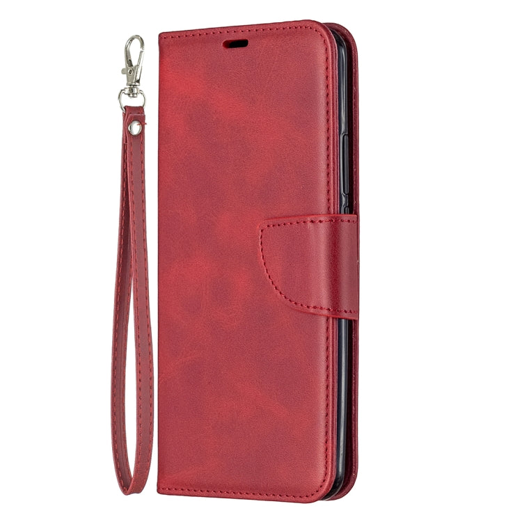 For Xiaomi Redmi 9 Retro Lambskin Texture Pure Color Horizontal Flip PU Leather Case with Holder & Card Slots & Wallet & Lanyard