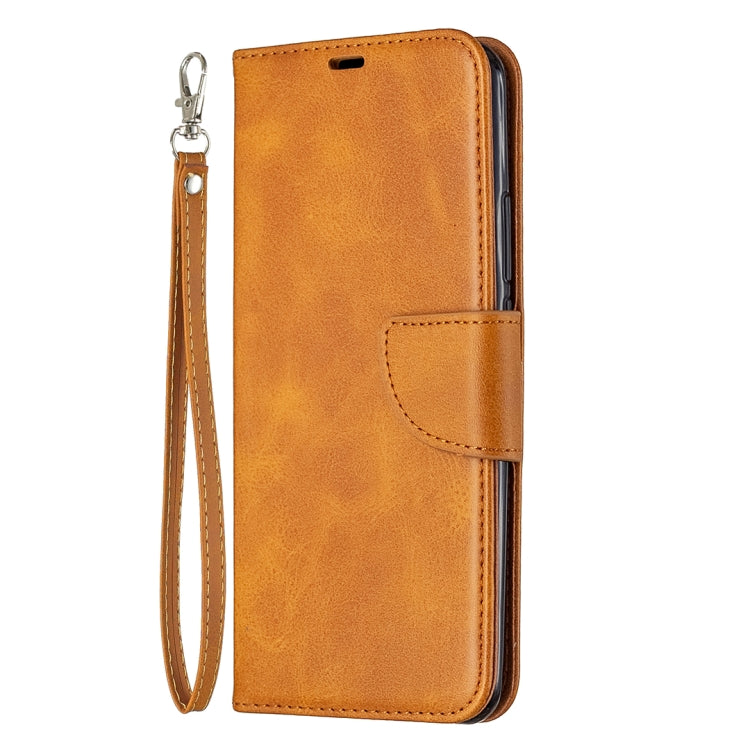 For Xiaomi Redmi 9 Retro Lambskin Texture Pure Color Horizontal Flip PU Leather Case with Holder & Card Slots & Wallet & Lanyard