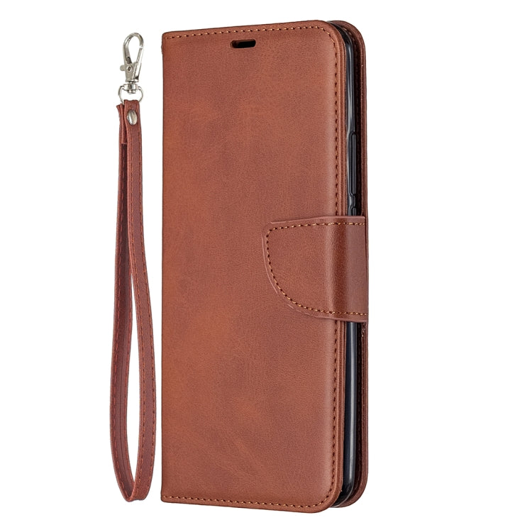 For Xiaomi Redmi 9 Retro Lambskin Texture Pure Color Horizontal Flip PU Leather Case with Holder & Card Slots & Wallet & Lanyard