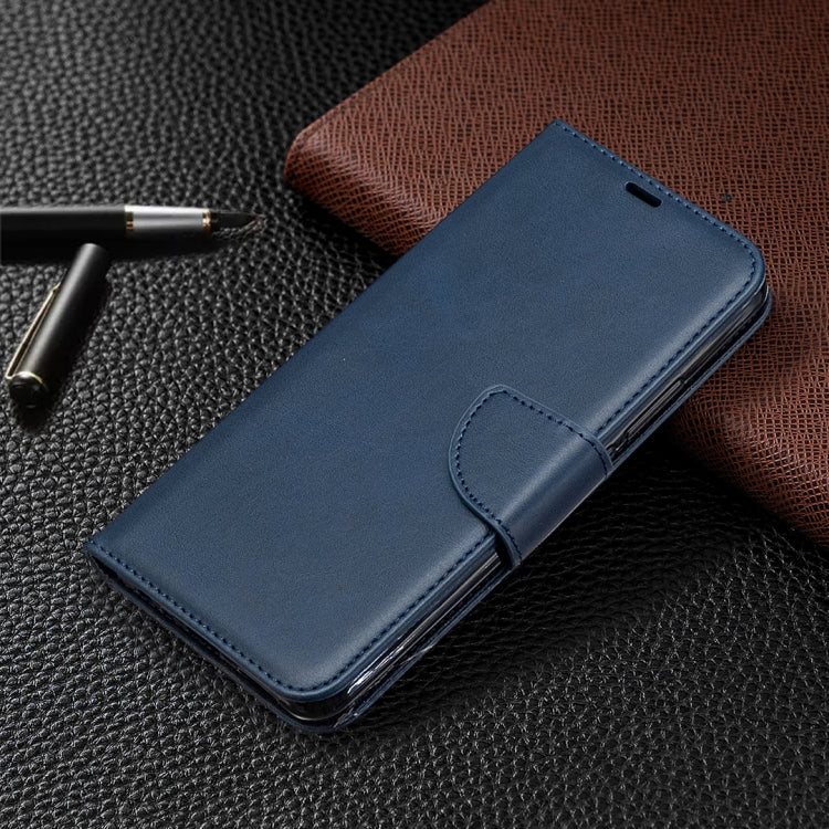 For Xiaomi Redmi 9 Retro Lambskin Texture Pure Color Horizontal Flip PU Leather Case with Holder & Card Slots & Wallet & Lanyard