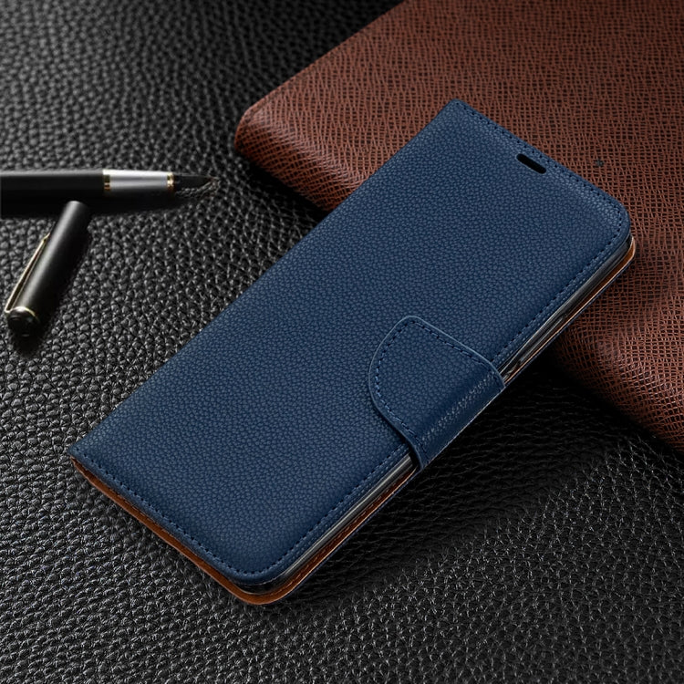 For Xiaomi Redmi 9 Litchi Texture Pure Color Horizontal Flip PU Leather Case with Holder & Card Slots & Wallet & Lanyard