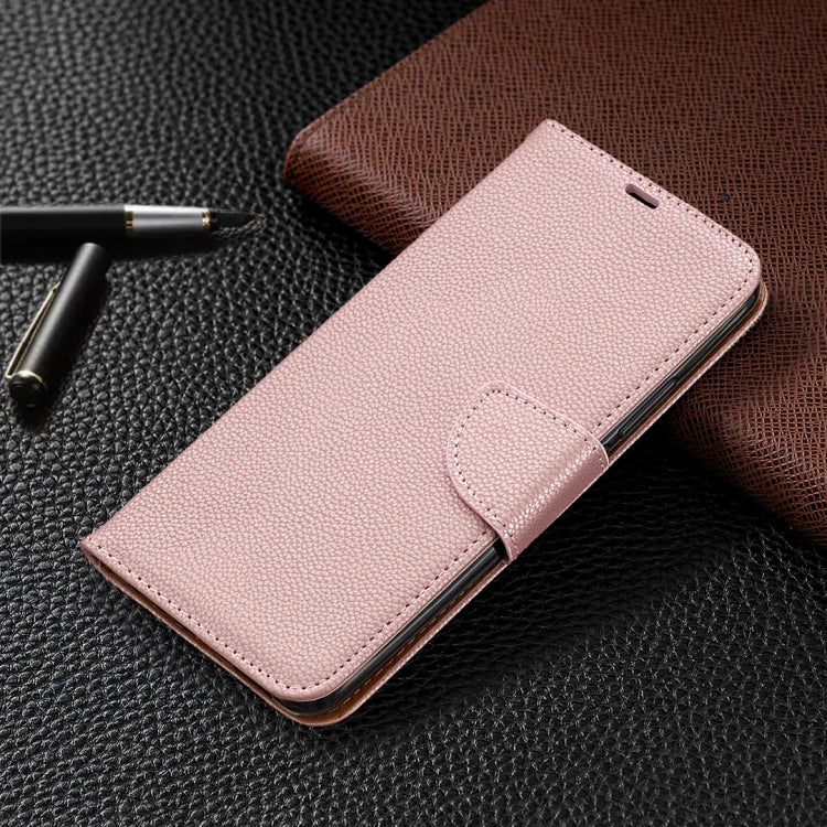 For Xiaomi Redmi 9 Litchi Texture Pure Color Horizontal Flip PU Leather Case with Holder & Card Slots & Wallet & Lanyard