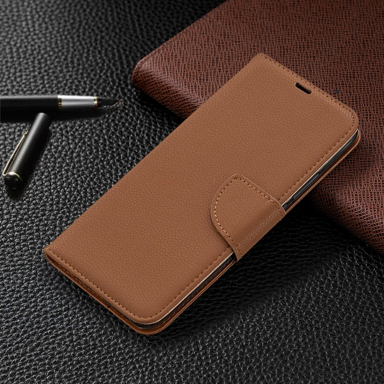 For Xiaomi Redmi 9 Litchi Texture Pure Color Horizontal Flip PU Leather Case with Holder & Card Slots & Wallet & Lanyard