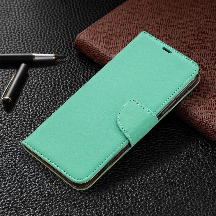 For Xiaomi Redmi 9 Litchi Texture Pure Color Horizontal Flip PU Leather Case with Holder & Card Slots & Wallet & Lanyard