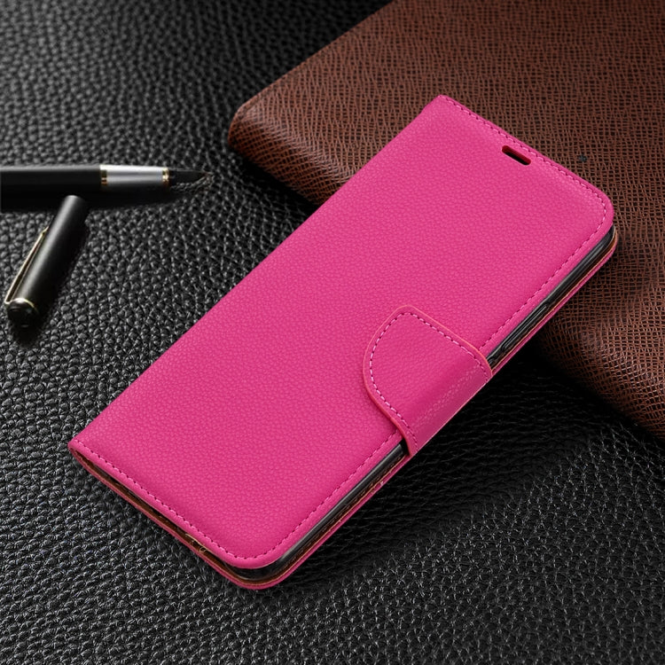 For Xiaomi Redmi 9 Litchi Texture Pure Color Horizontal Flip PU Leather Case with Holder & Card Slots & Wallet & Lanyard