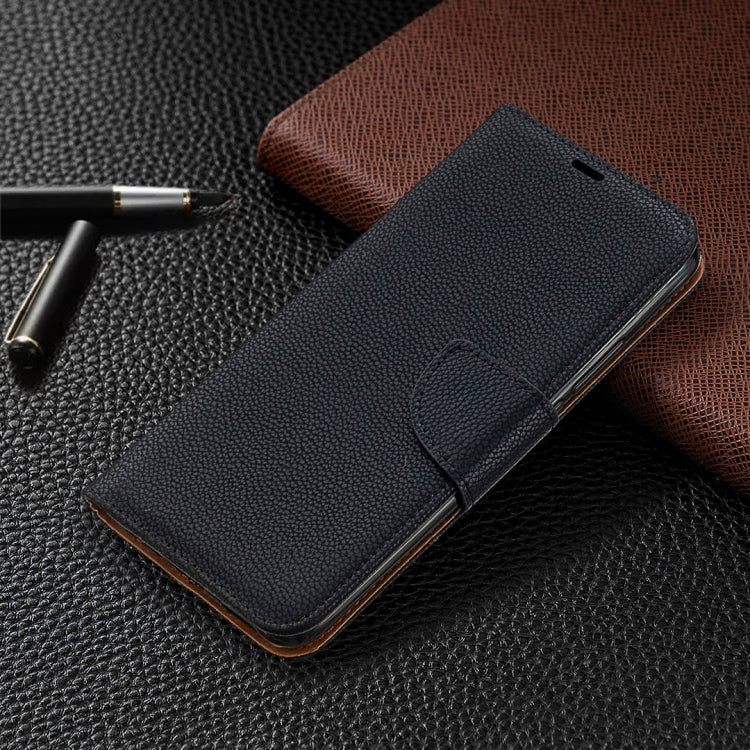 For Xiaomi Redmi 9 Litchi Texture Pure Color Horizontal Flip PU Leather Case with Holder & Card Slots & Wallet & Lanyard