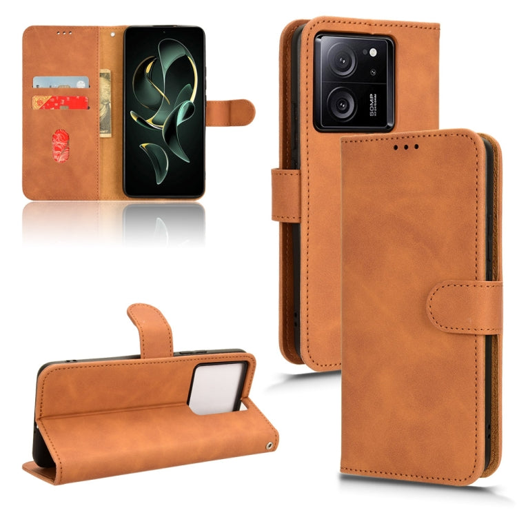 For Xiaomi Redmi K60 Ultra Skin Feel Magnetic Flip Leather Phone Case