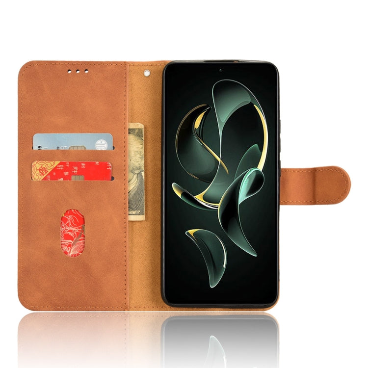 For Xiaomi Redmi K60 Ultra Skin Feel Magnetic Flip Leather Phone Case