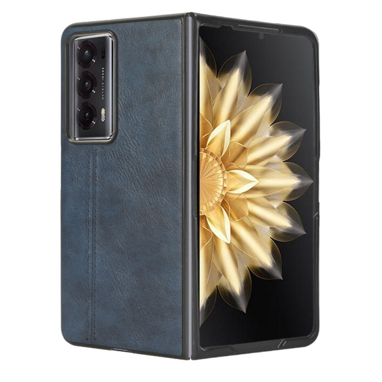 For Honor Magic V2 Cow Pattern Sewing Back Cover Phone Case