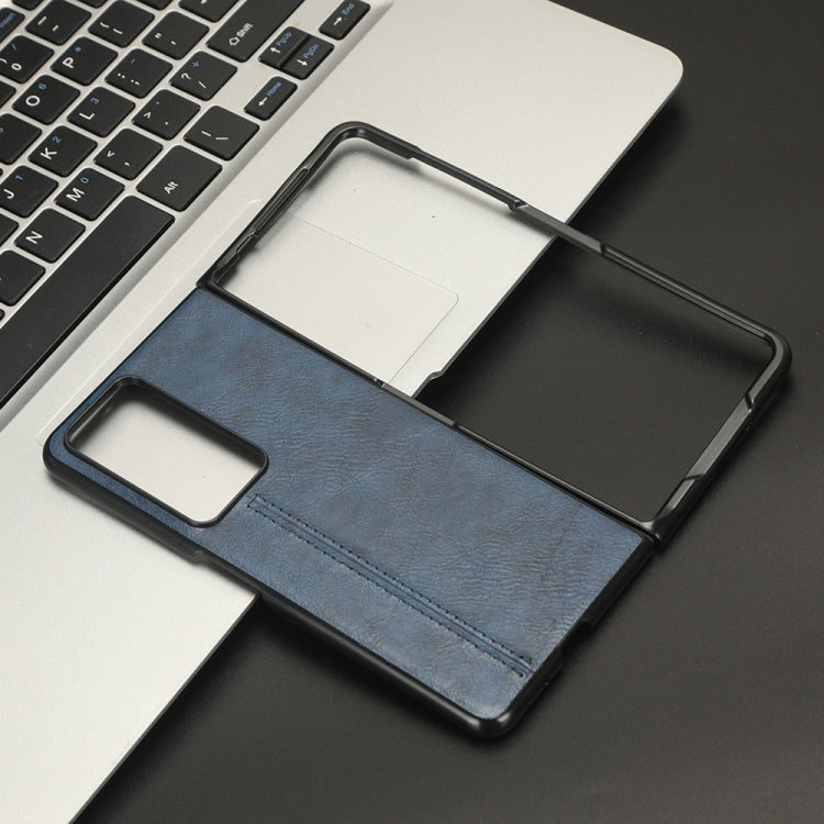 For Honor Magic V2 Cow Pattern Sewing Back Cover Phone Case