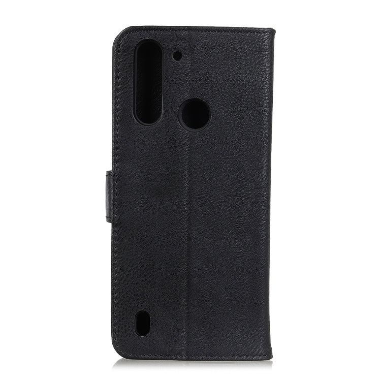 For Motorola Moto One Fusion KHAZNEH Cowhide Texture Horizontal Flip Leather Case with Holder & Card Slots & Wallet