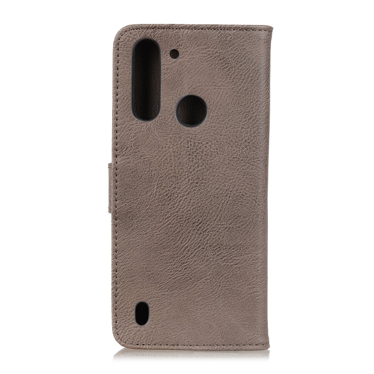 For Motorola Moto One Fusion KHAZNEH Cowhide Texture Horizontal Flip Leather Case with Holder & Card Slots & Wallet